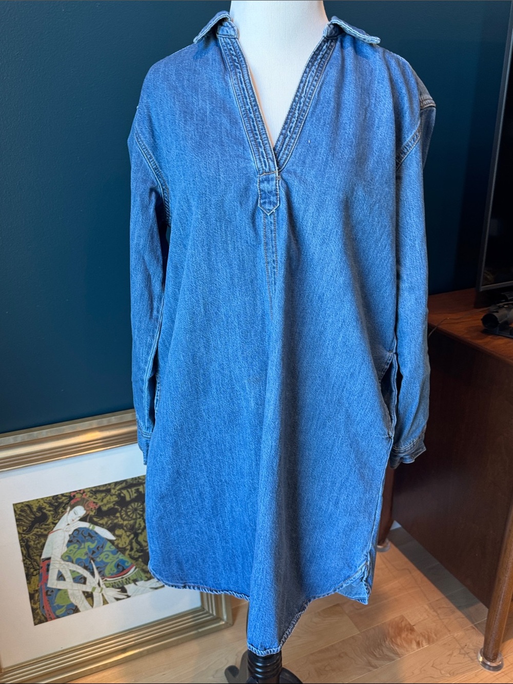 Universal Thread Blue Denim Tunic Dress